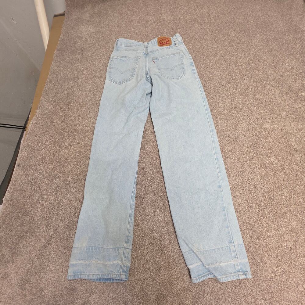 Barrel Relaxed Indie sleaze Levis '94 Baggy Jeans sz 24x29 Light Wash Distressed